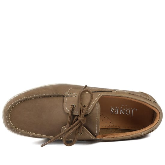 Jones Bootmaker Partington Leather Lace Up Boat Shoes - Image 4