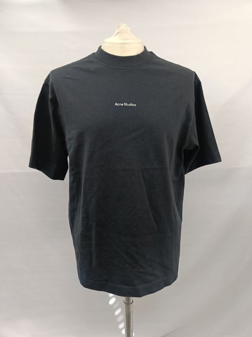 Acne Studios Logo T-shirt in Grey Cotton - Image 6
