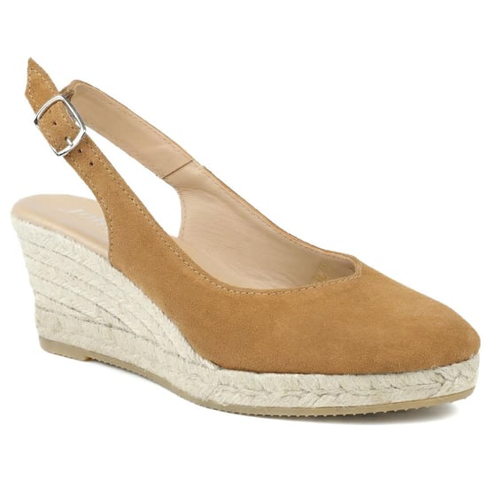 Jones Bootmaker Raisa Leather Buckle Fasten Espadrilles - Image 1