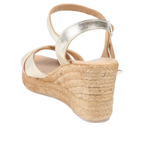 Jones Bootmaker Raelina Leather Wedged Espadrilles - Image 3