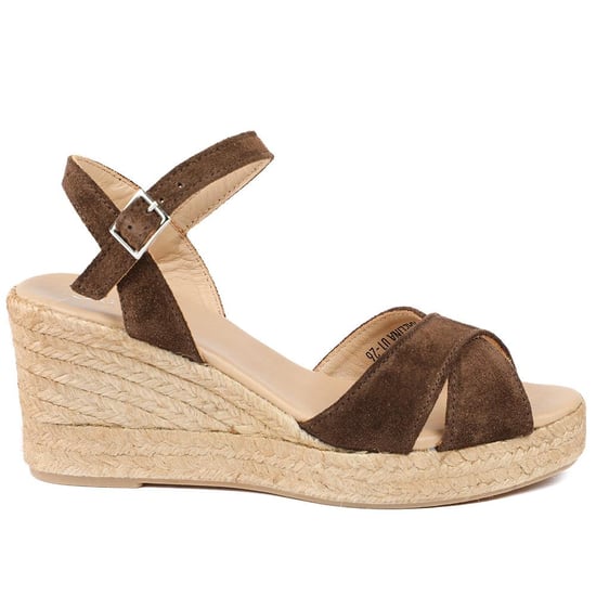 Jones Bootmaker Raelina Leather Wedged Espadrilles - Image 2