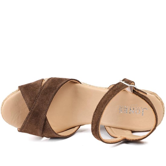 Jones Bootmaker Raelina Leather Wedged Espadrilles - Image 4