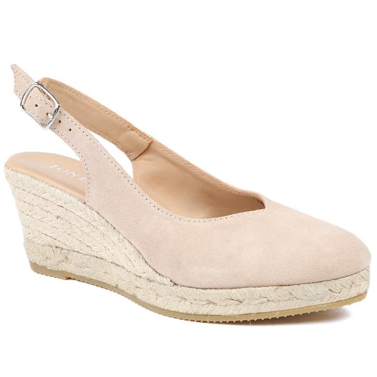Jones Bootmaker Raisa Leather Buckle Fasten Espadrilles - Image 1