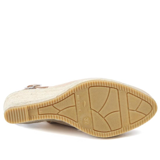 Jones Bootmaker Raisa Leather Buckle Fasten Espadrilles - Image 5