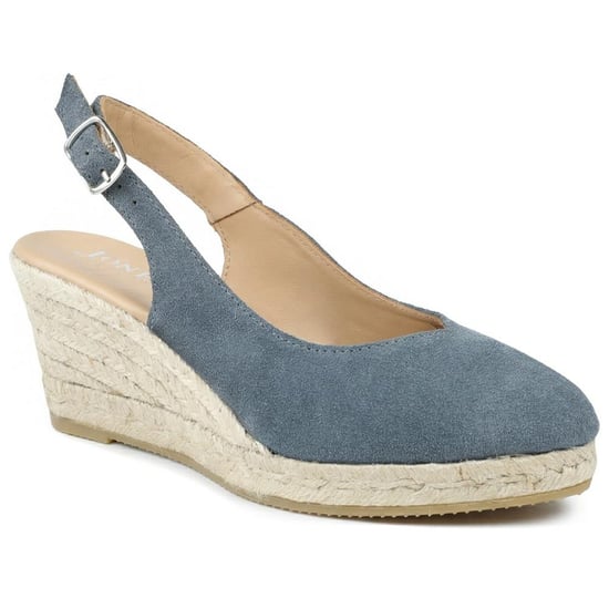 Jones Bootmaker Raisa Leather Buckle Fasten Espadrilles - Image 1
