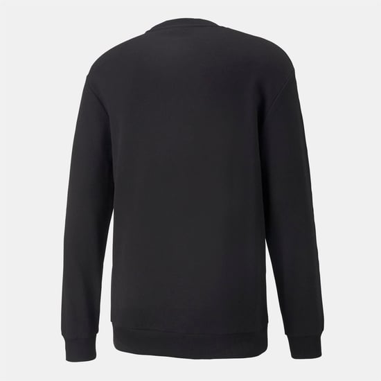 Men's Puma Millan Fc Ftblculture Crew Sweatshirt in Black Red - Image 2