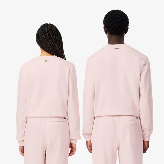 Men's Lacoste Fleece Sweatshirt in Pink - Image 4