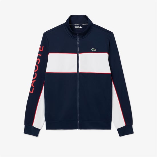 Men's Lacoste Branding Zipped Tennis Sweatshirt in Multi colour - Image 1