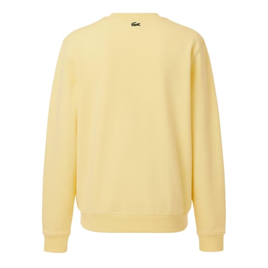 Men's Lacoste Fleece Sweatshirt in Yellow - Image 2