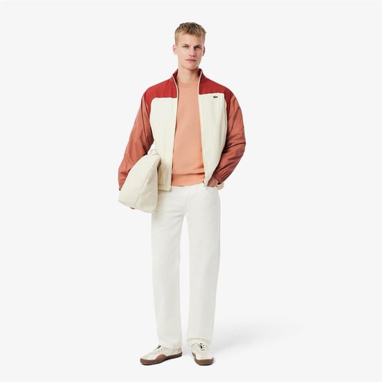 Men's Lacoste Crew Neck Sweatshirt in Orange - Image 6