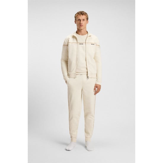 Men's Boss Crewneck Sweatshirt in White - Image 4