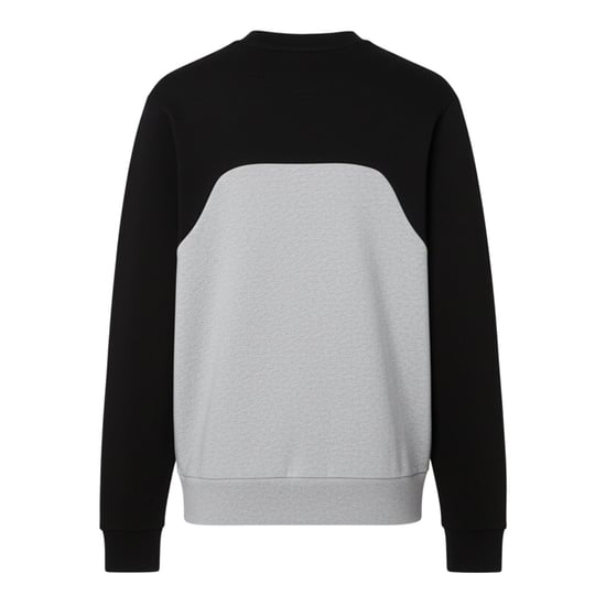 Men's Lacoste Block Cotton Fleece Sweatshirt in Grey - Image 2