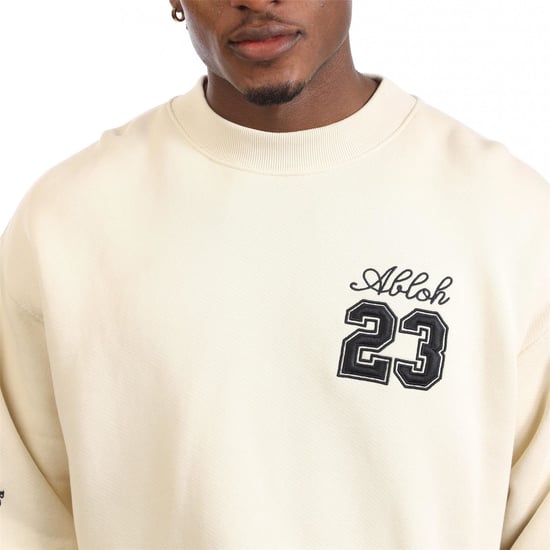 Men's Off White Logo Skate Crewneck Sweatshirt in Black - Image 3