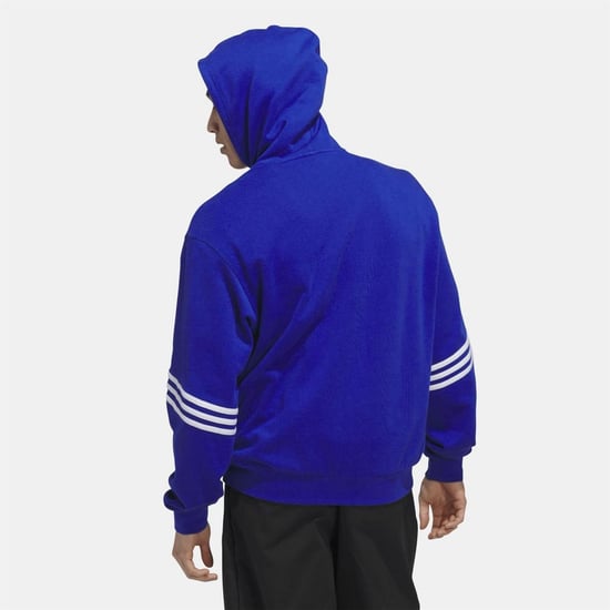 Men's adidas Originals Classics Hoodie in Blue - Image 5