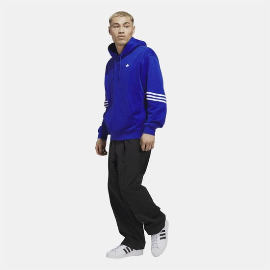 Men's adidas Originals Classics Hoodie in Blue - Image 6