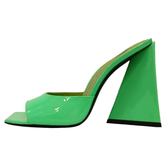 Attico Devon Mules i neongrönt lackläder - Image 4