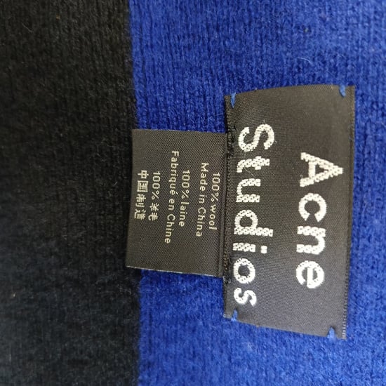 Acne Studios gestreepte sjaal van veelkleurige wol - Image 4