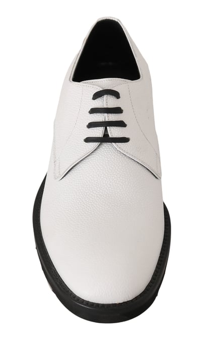 Dolce & Gabbana Witte Leren Derby Formele Schoenen - Image 2
