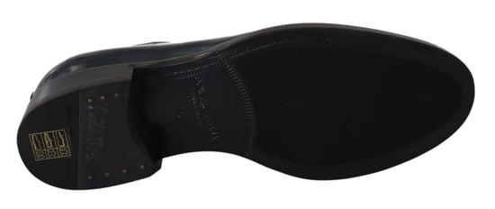 Dolce & Gabbana Blauwe Leren Derby Kledingformele Schoenen - Image 3