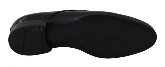 Dolce & Gabbana Blauw Leren Jurk Derby Formele Herenschoenen - Image 2