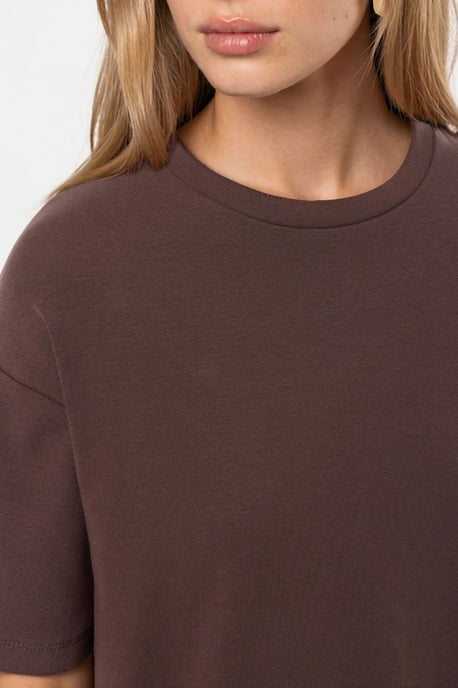 Överdimensionerad T-shirtklänning med Slits - Image 6