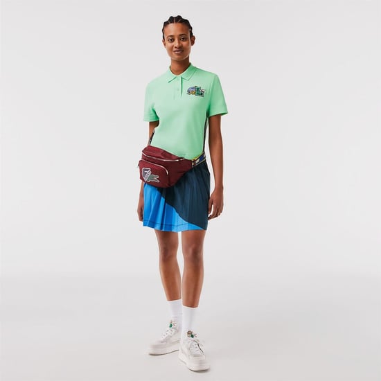 Women's Lacoste Fit Polo Shirt in Green - Image 4