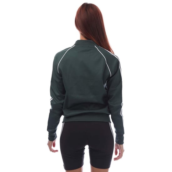 Women's adidas Originals SST Track Jacket in Green - Image 3