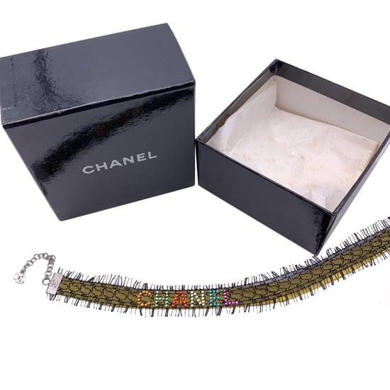 Chanel Läderhalsband Chocker - Image 3