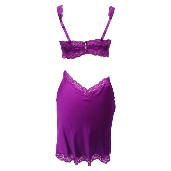 Stella Mccartney Clara Whispering Mini Dress in Violet Silk - Image 3
