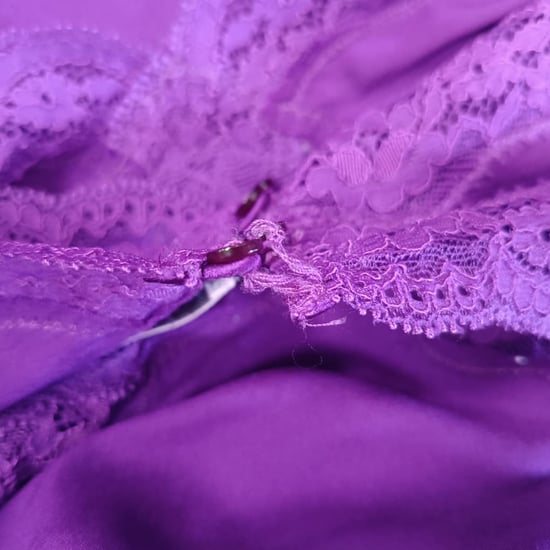 Stella Mccartney Clara Whispering Mini Dress in Violet Silk - Image 4