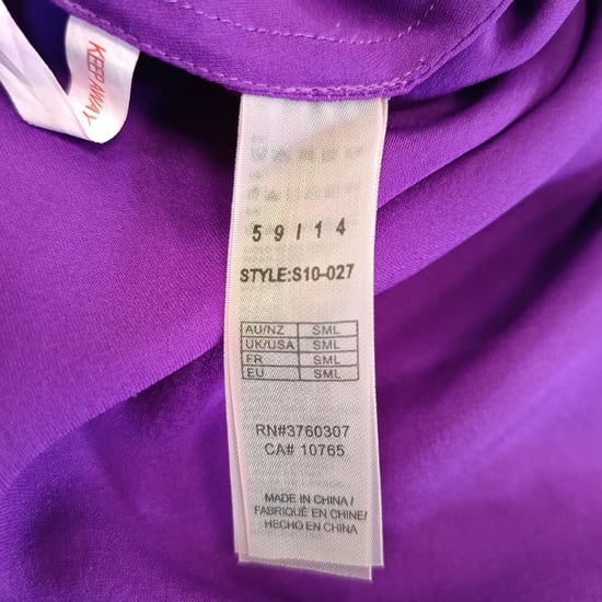 Stella Mccartney Clara Whispering Mini Dress in Violet Silk - Image 5