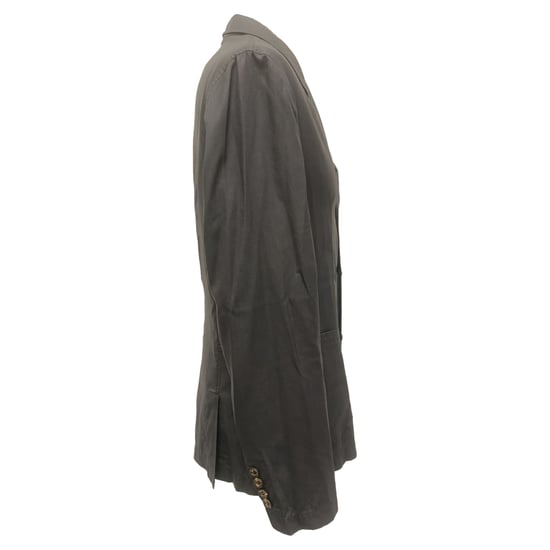 Brunello Cucinelli Single-Breasted Blazer with Pockets in Grey Wool - Image 2