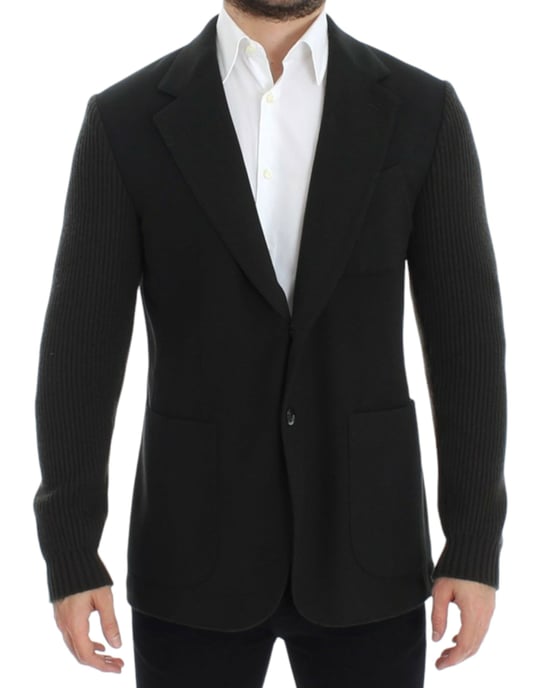 Knit Sleeve Blazer Classic Fit - Image 1