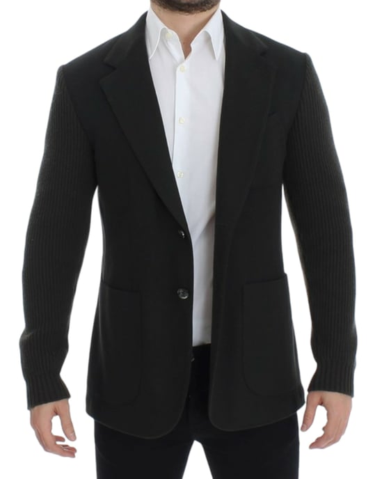 Knit Sleeve Blazer Classic Fit - Image 2
