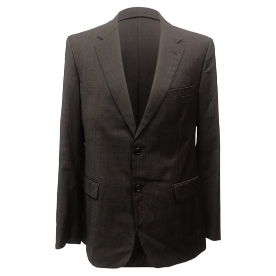 Prada Single-Breasted Blazer in Brown Wool - Image 1