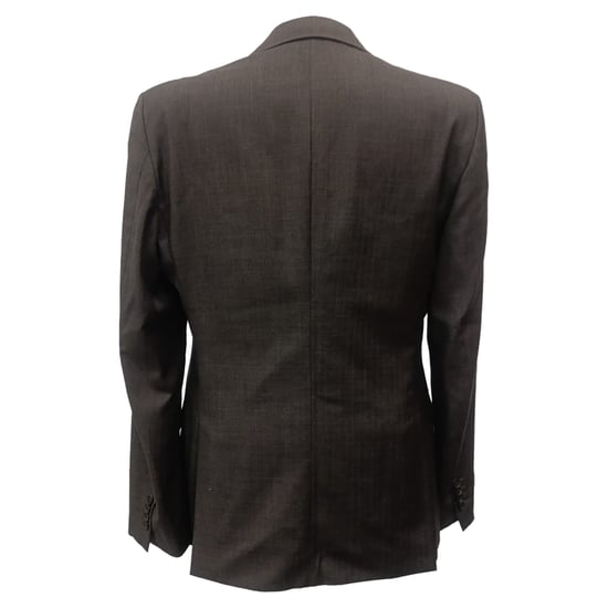 Prada Single-Breasted Blazer in Brown Wool - Image 3