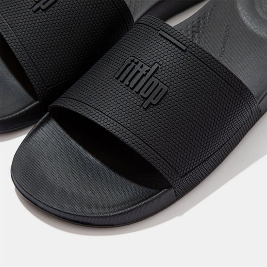 Women's Fit Flop Pool Sliders in Black - Image 3