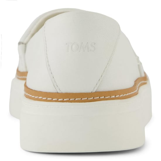 Women's Toms Slip On Shoes in White - Image 3
