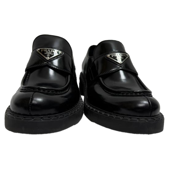 Prada loafers van geborsteld zwart leer - Image 2
