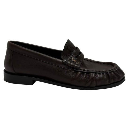 Saint Laurent Le Loafer Penny Loafers i brunt läder - Image 1