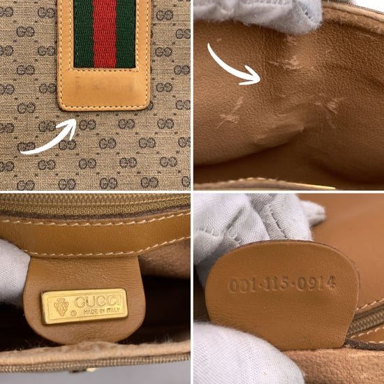 Gucci Vintage Cloth Crossbody Bag Micro GG - Image 6