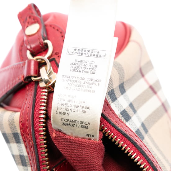 Pre-owned Mini Haymarket Check Coated Canvas Blaze Crossbody - Image 6