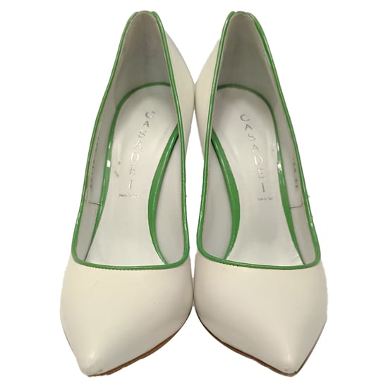 Casadei pumps met meshak in wit kalfsleer - Image 2