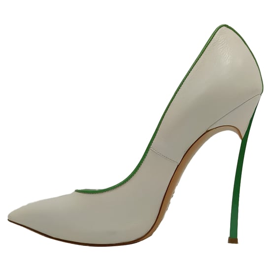 Casadei pumps met meshak in wit kalfsleer - Image 4