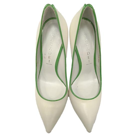 Casadei pumps met meshak in wit kalfsleer - Image 5