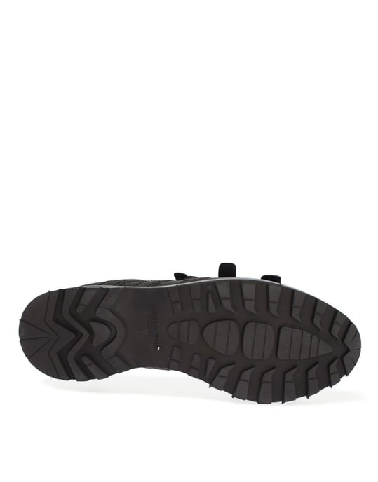 Dolce & Gabbana Grijze Leren Enkellaarsjes met Enkelband - Image 5