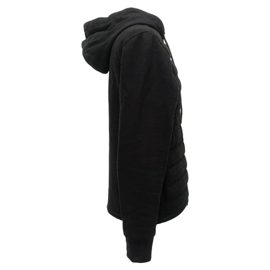 Moncler Zip-Up Padded Hoodie in Black Cotton - Image 3