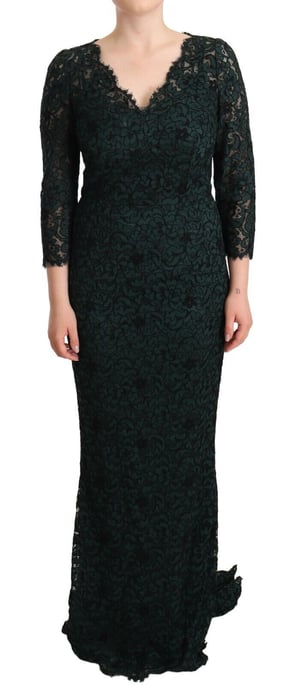 Lace Dress Long Sleeve Vneck - Image 1