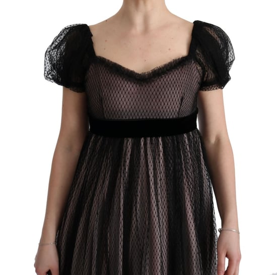 Tulle Maxi Dress With Velvet Waistband - Image 6