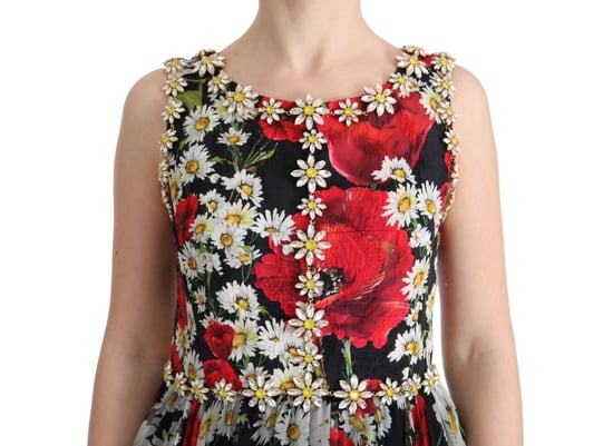 Blommönstrad Silke Chiffon Klänning A-linje Maxi Klänning - Image 6